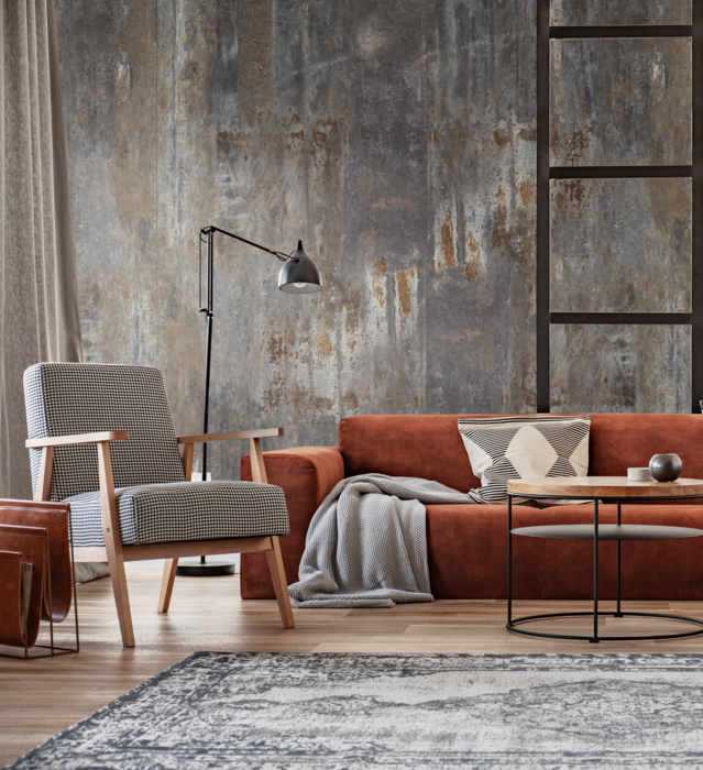 Panou Interior Rocko, R120 PT, Native Steel | Holver